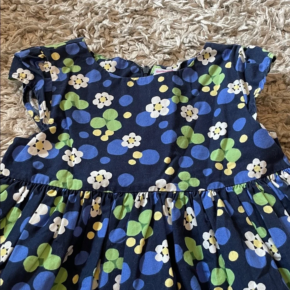 2010 Gymboree “Flower Showers” Daisy Dot Dress, Size 4T